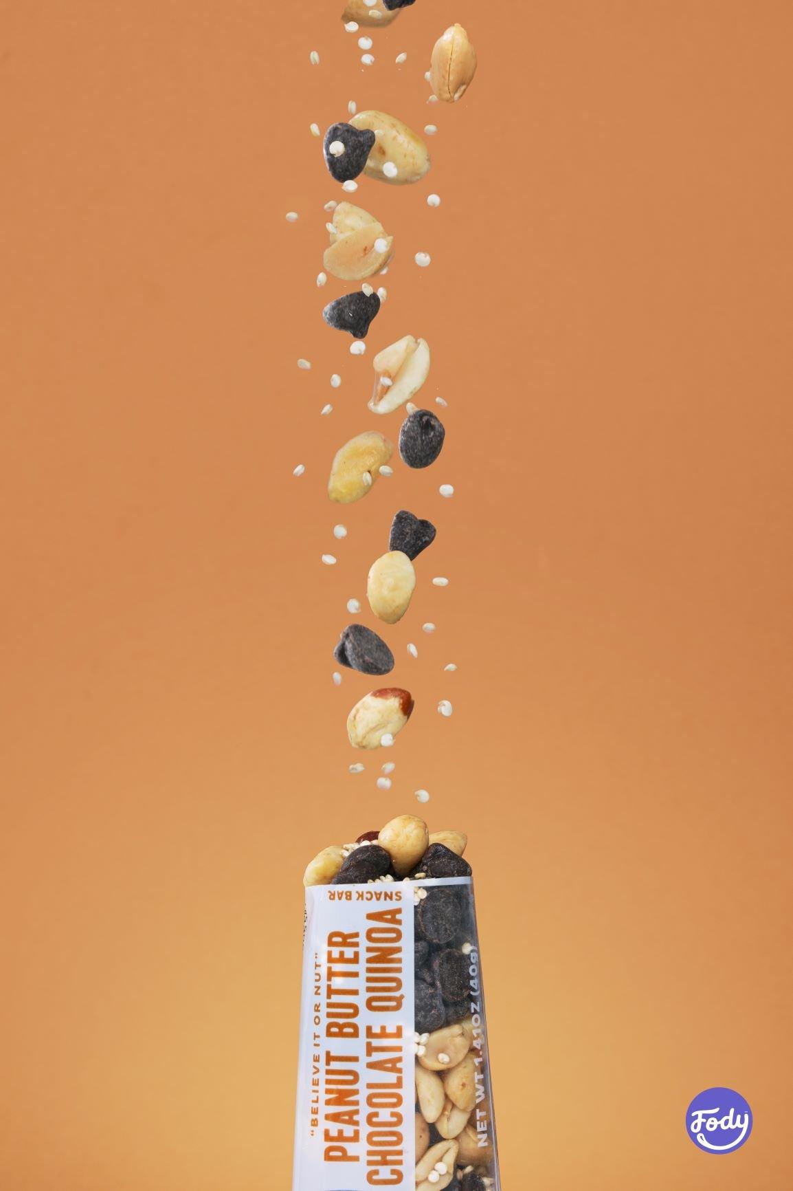 Fody Peanut Butter Chocolate Quinoa Riegel, 40 g, weitere Ansicht