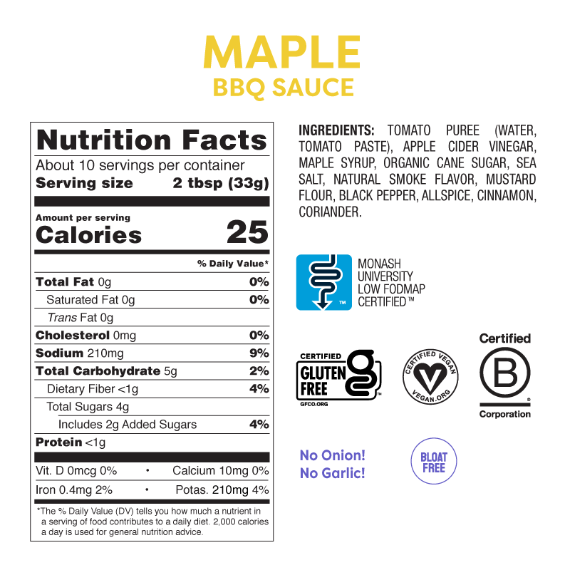 Maple BBQ Sauce (310ml)