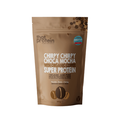 Chirpy Chirpy Choca Mocha Organic Super Protein (250g) - FODCORNER - (low FODMAP bei Reizdarm)