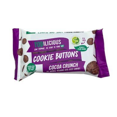 Cookie Buttons Cocoa Crunch (30g) - FODCORNER - (low FODMAP bei Reizdarm)