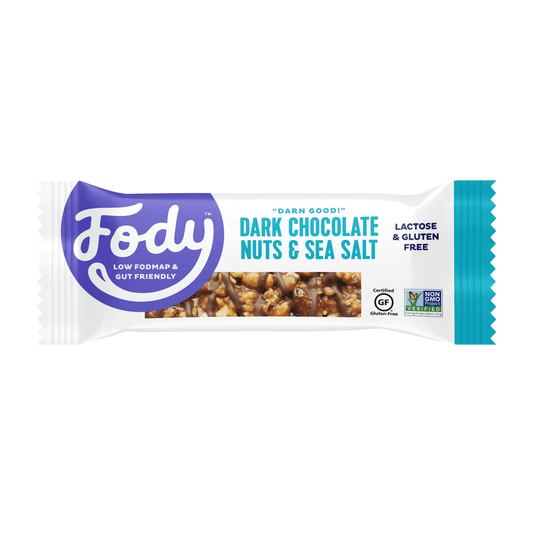 Dark Chocolate Nuts & Sea Salt Riegel (40g) - FODCORNER - (low FODMAP bei Reizdarm)