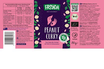 Erdnuss Curry Eintopf (250g) - FODCORNER - (low FODMAP bei Reizdarm)