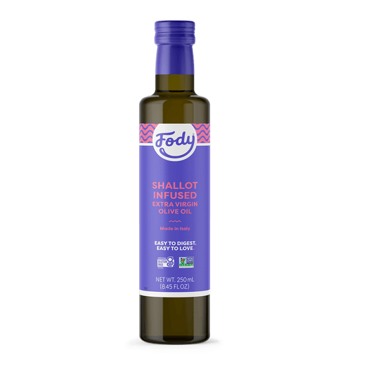 Huile d'olive infusée à l'échalote (250 ml)