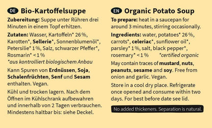 Kartoffelsuppe (490g) - FODCORNER - (low FODMAP bei Reizdarm)