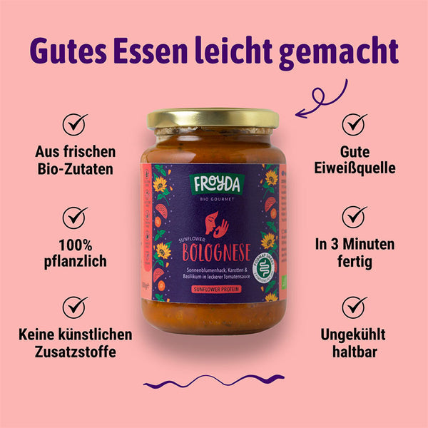 Bio Sunflower Bolognese - vegan (350g)