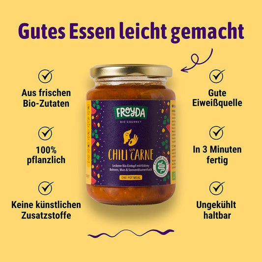 Chili bio sans viande - vegan (350g)