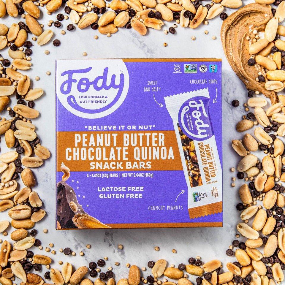 Peanut Butter Chocolate Quinoa Riegel (40g) - FODCORNER - (low FODMAP bei Reizdarm)